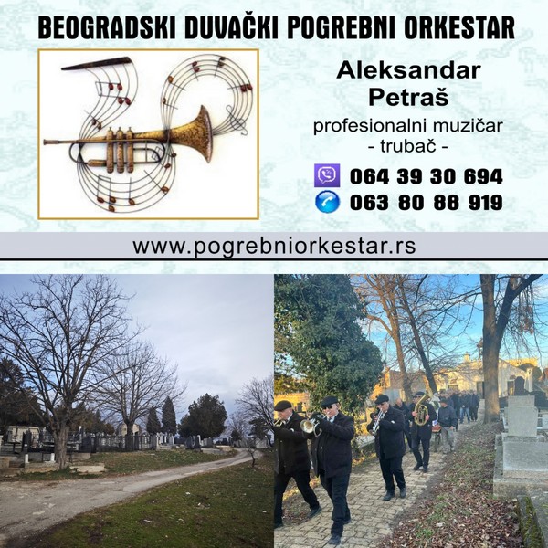 Muzika trubači Požarevac fanfare pogrebi sahrane